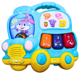 Musical Activity Toy Bus with Lights and Sounds – Educational Learning Toy (Available in Blue and Yellow)